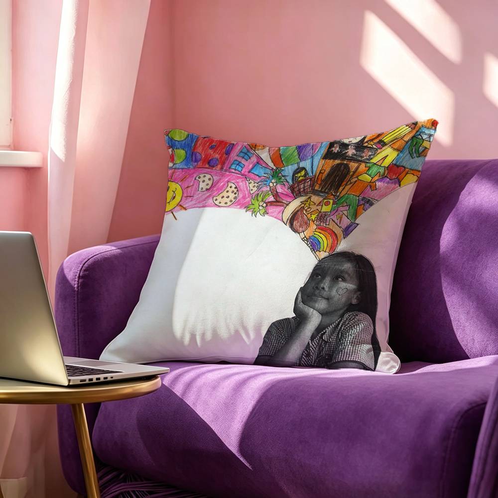 Autism Acceptanc Creative Slogan Square Double-Sided printed Pillow Case Bedroom Bedside Pillow Sofa Cushion Cover