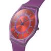 Swatch Skin Classic Biosourced Sweet Strawberry Dream Watch, Purple, SS08V108