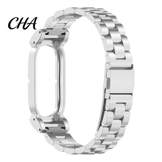 Flexible Adjustment Watch Loop Stainless Steel Strap for Fitbit Air Band, Adjustable Replacement Magnetic Arm Band Bands, Breathable Anti-Sweat Metal