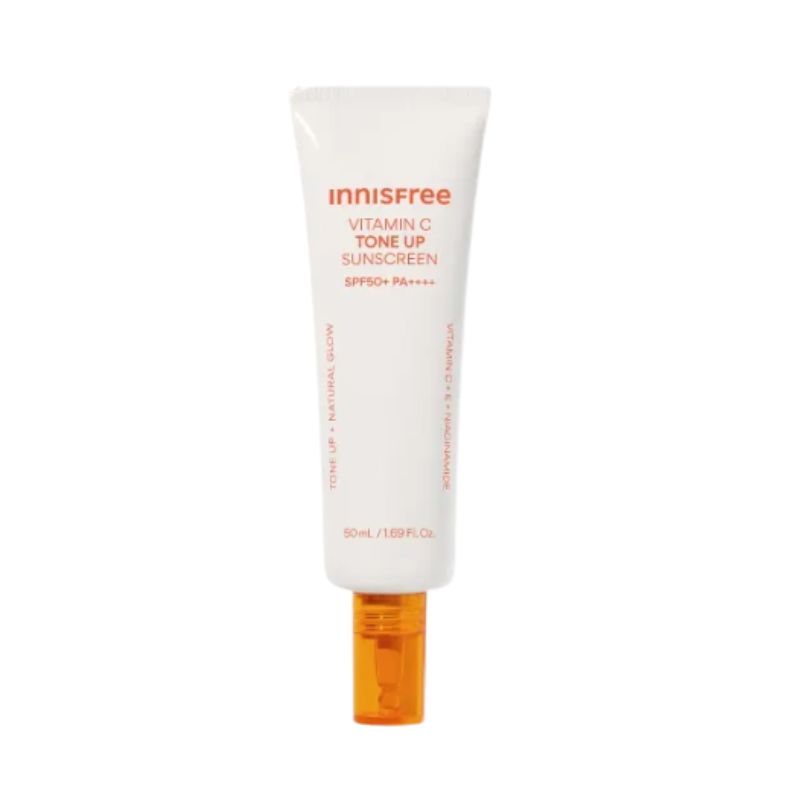 Innisfree Витамин С Персиковый Тон-ап Солнцезащитный Крем SPF50+ PA++++ Осветляющий УФ-Защита Солнцезащитный Крем 50 мл