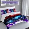 3pcs Custom Name Skibidi Toilet Bedding Set,Includes 1 Duvet Cover and 2 Pillowcases,All-season Bedroom Decor