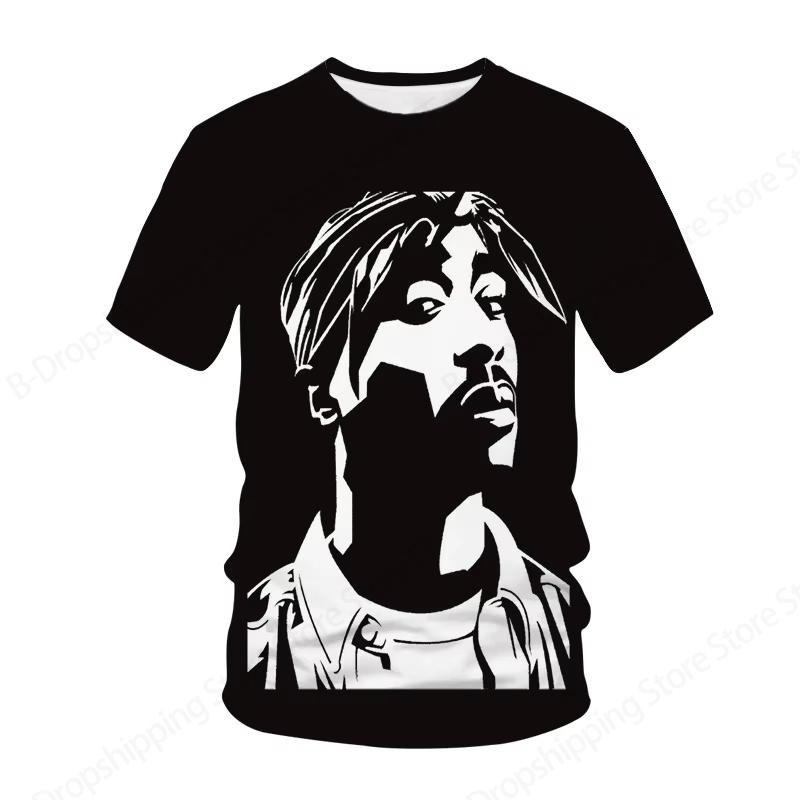Новая мужская женская футболка рэпера Тупака 2Pac с 3D-принтом, модная летняя повседневная футболка с коротким рукавом, женские топы, футболки, альбом