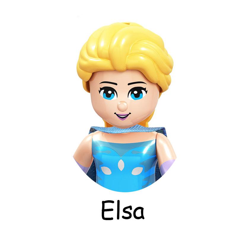 Нетоксичные сказочные принцессы дети Белль Чудовище Золушка Анна Оливия Модель Фигурка Блоки Конструктор Строительные Кирпичики Игрушки Для Детей