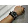 Casio Часы с кварцевым механизмом из коллекции Custom, ремешок из фторэластомера, мужские часы, черный циферблат GA-2100-1A1(Watch3--)