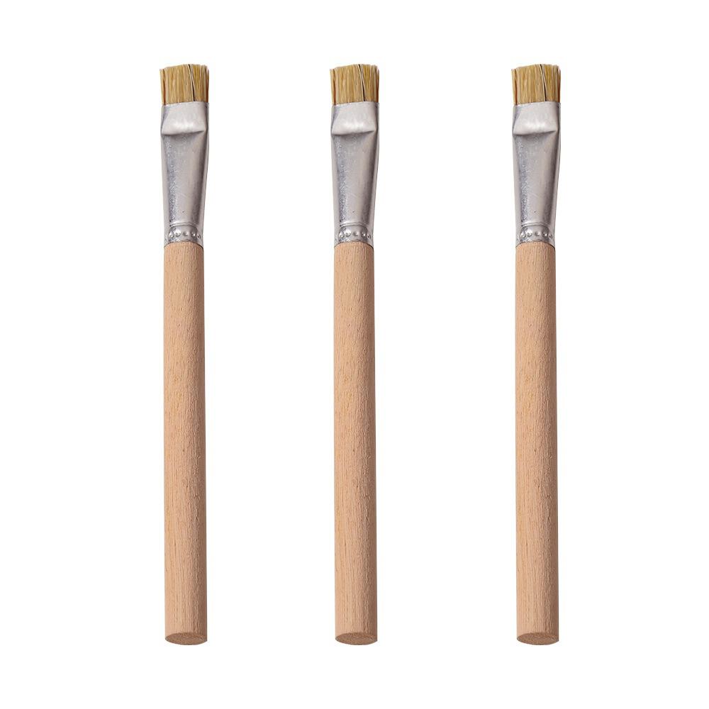 Nail Art Texture Brush French Tip Styling Nail Wooden Short Harder Bristle Brush Manicure Painting Tool Nail Polish Brush Tool