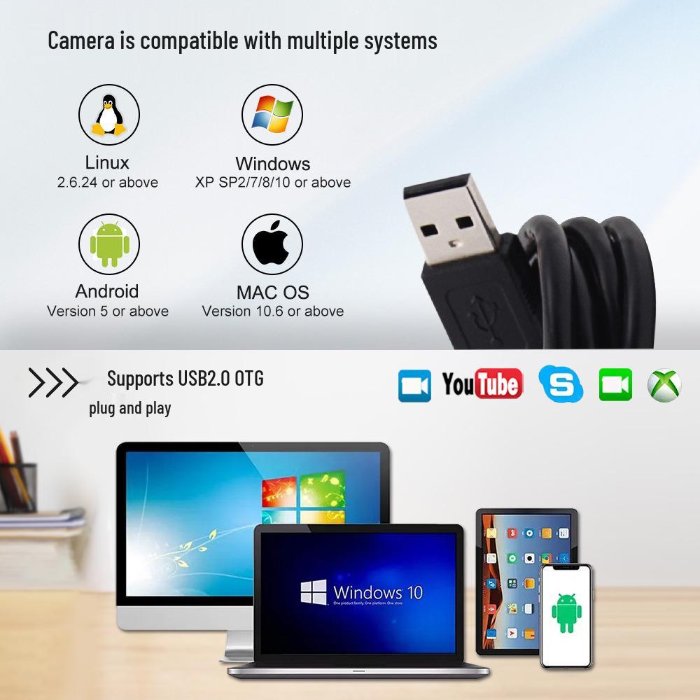 2MP USB Camera Module 720P/60fps, Wide Dynamic Range, Driver-Free, UVC Protocol