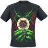 Slayer Double-Sided Pentagram Demon Print Cotton T-shirt Men Women Band Unisex Casual Tee