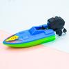 Kids Playing Float In Water Classic Speed Boat Ship Clockwork Toys Wind Up Toy Small Steamboat