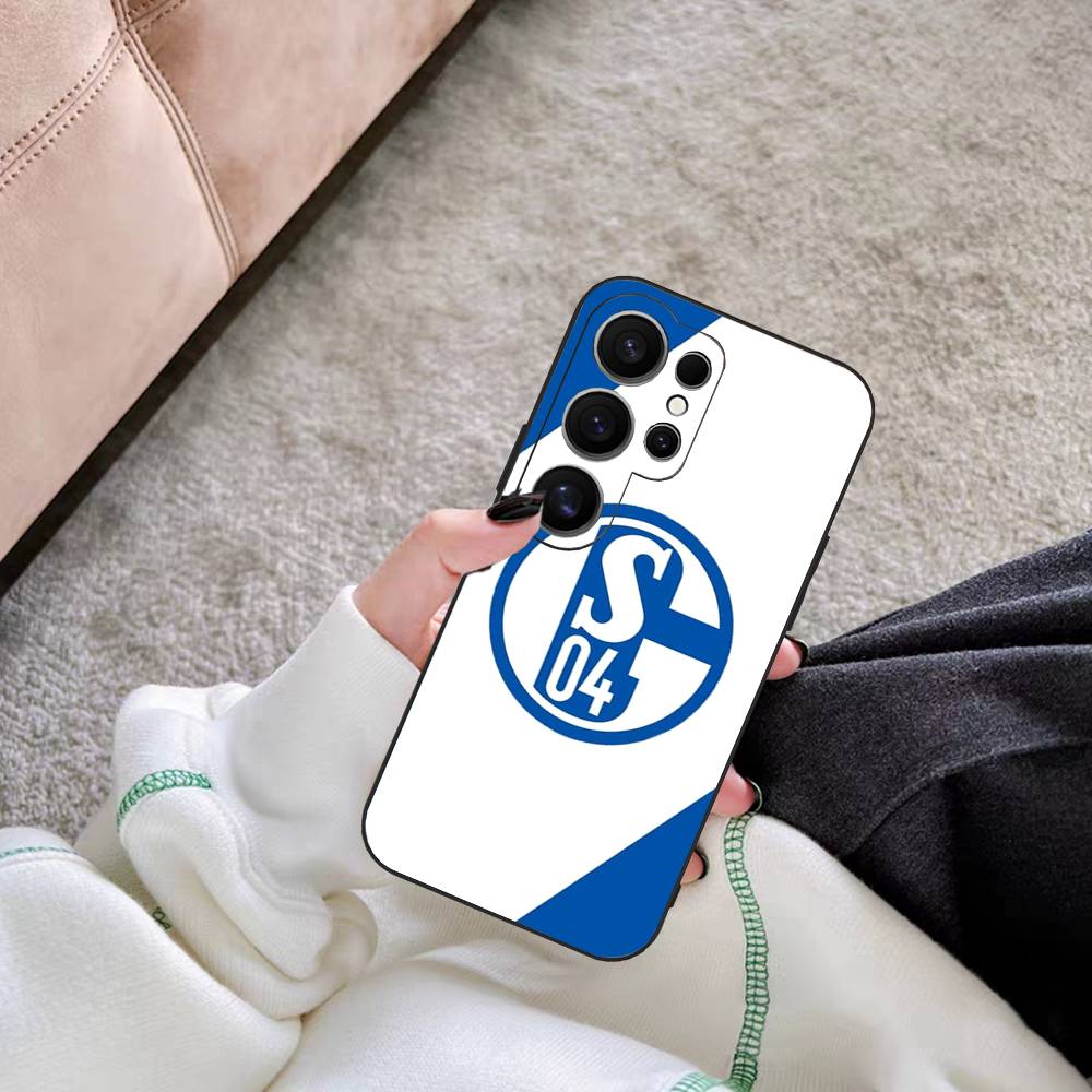 Чехол для телефона S-Schalke 04 Для Samsung S 24 fe 25 Ultra plus 20 lite 21 30 22 23 24 22 Ultra 5G Fundas