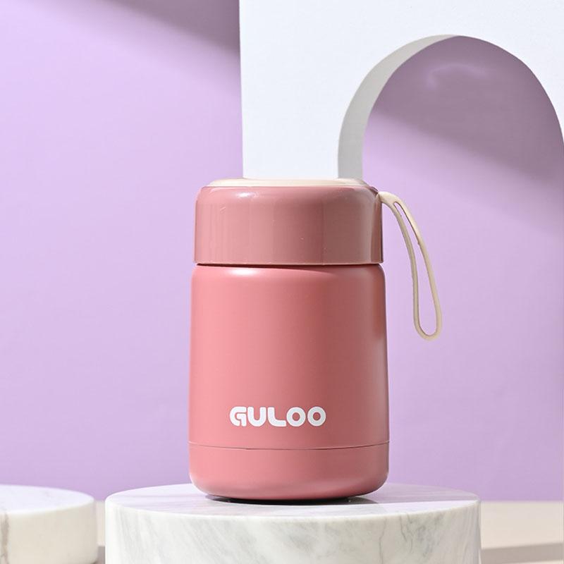 Мини-термос на 300 мл, портативная изолированная бутылка, двойной контейнер для пищевых продуктов из нержавеющей стали, стакан