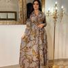 Women's Summer Casual Elegant Vintage Printed Long Dresses