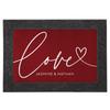 Personalized Valentine Doormat  Logo Text Welcome Mat Romantic Home Decor Love Gift For Her Front Door Mat ized Rug