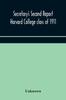 Книга Secretary's Second Report Harvard College Class of 1911