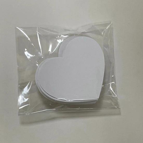 150 Pcs Love Heart Shaped Thank You Cards 2.36 X 2.76 Inch Blank Notecards Greeting Cards for Wedding Baby Shower Small Business