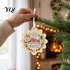 Holiday Atmosphere Accents Heartfelt Keepsake Ornament, Acrylic Hanging Decoration for Loved Garden Festive Ornaments Ones, Christmas Tree Pendant