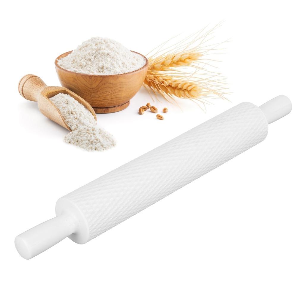 Non-Stick Embossing Rolling Pin PP Plastic Pattern Rolling Pin Dough Roller Cake Decorating