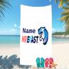 Customizable personalized beach towels MrBeast logo themed designs.Suitable for the beach, yoga, sports;ideal as beach accessories
