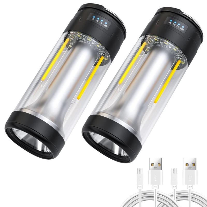 USB перезаряжаемый фонарь для кемпинга, портативные фонари, уличный аварийный светильник, подвесной светильник для палатки, мощный магнит, рабочая лампа