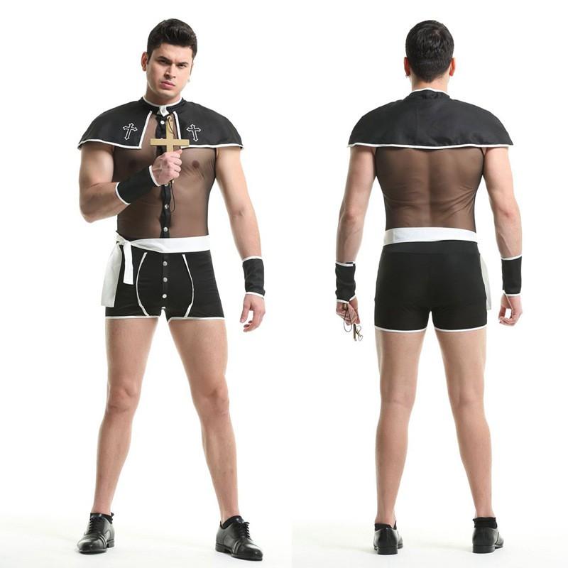 Halloween Costume Set Men Sexy Doctor Nurse Sailor Outfit Stage Performance Wear Cotton Blend Lingerie Style