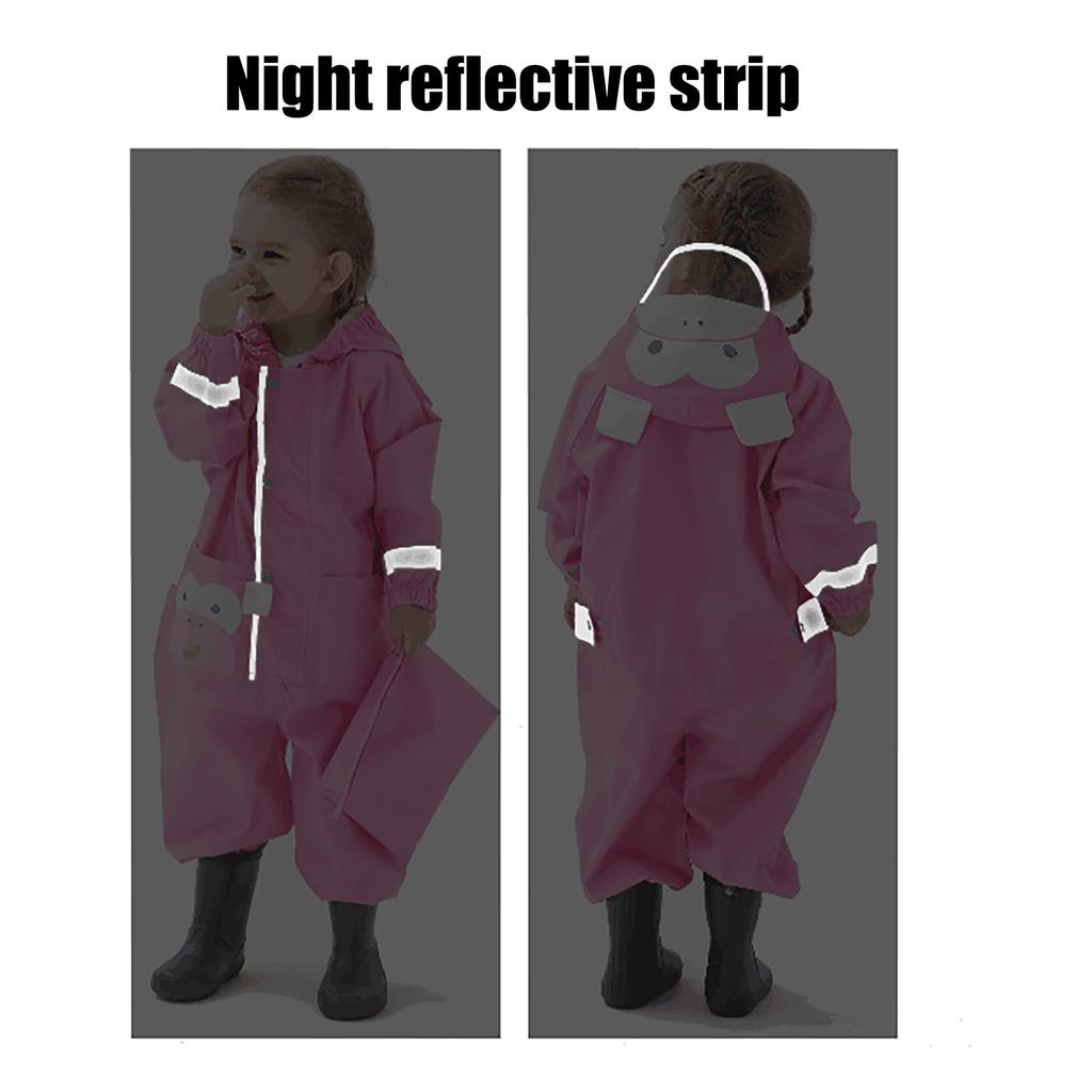 Детские плащи для мальчиков и девочек, цельные водонепроницаемые плащи для малышей