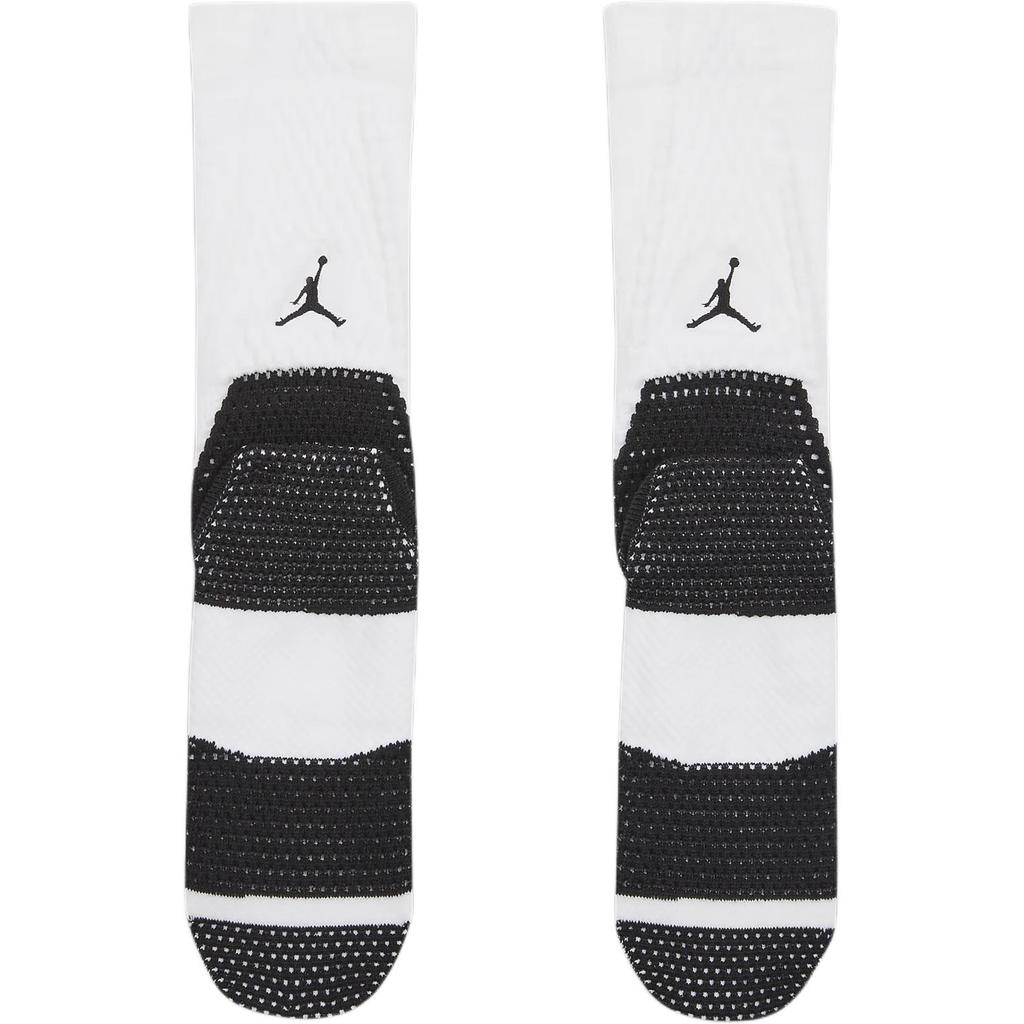 Jordan Crew Socks Men's 1 Pack Black White FZ3393-100