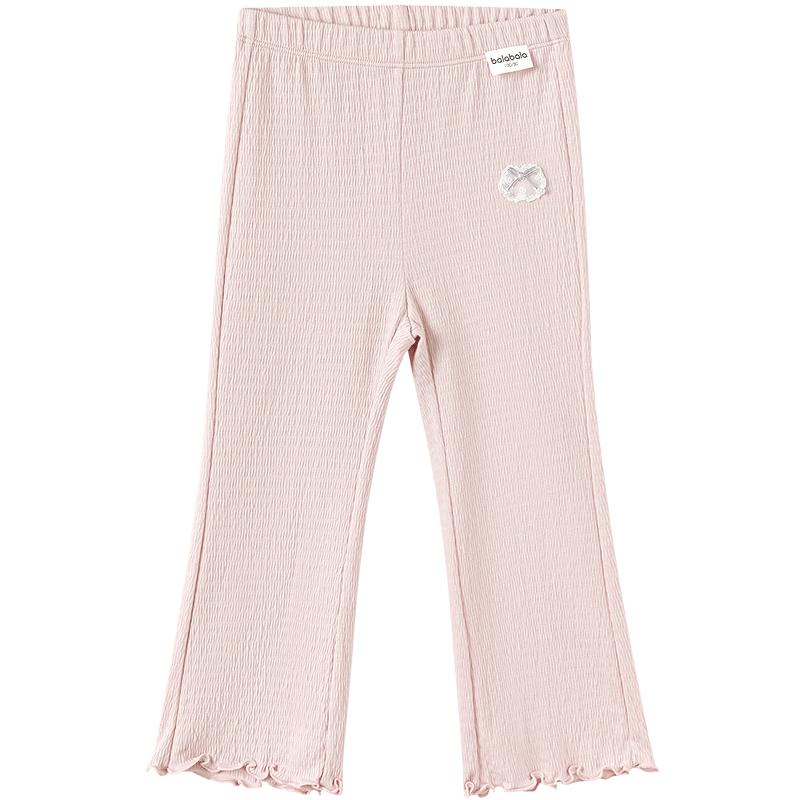 Balabala Girls' Elastic Waist Flare Leggings