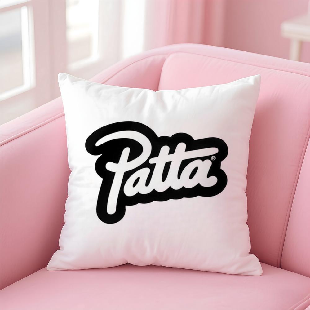 luxury PPatta Brand Cushion Cover Soft Plush Throw Pillow Cushion CoverDoubleSided Printed Pillow Case for Sofa Home Decor