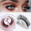 1Pair Reusable Self-adhesive False Eyelashes 3D Mink Lashes Glue-free Eyelash Extension 3 Seconds To Wear No Glue Needed Lashes