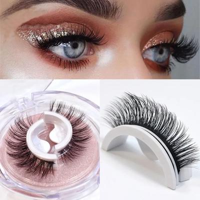 1 пара многоразовых самоклеящихся накладных ресниц 3D Mink Lashes Наращивание ресниц без клея 3 секунды на ношение Ресницы без клея