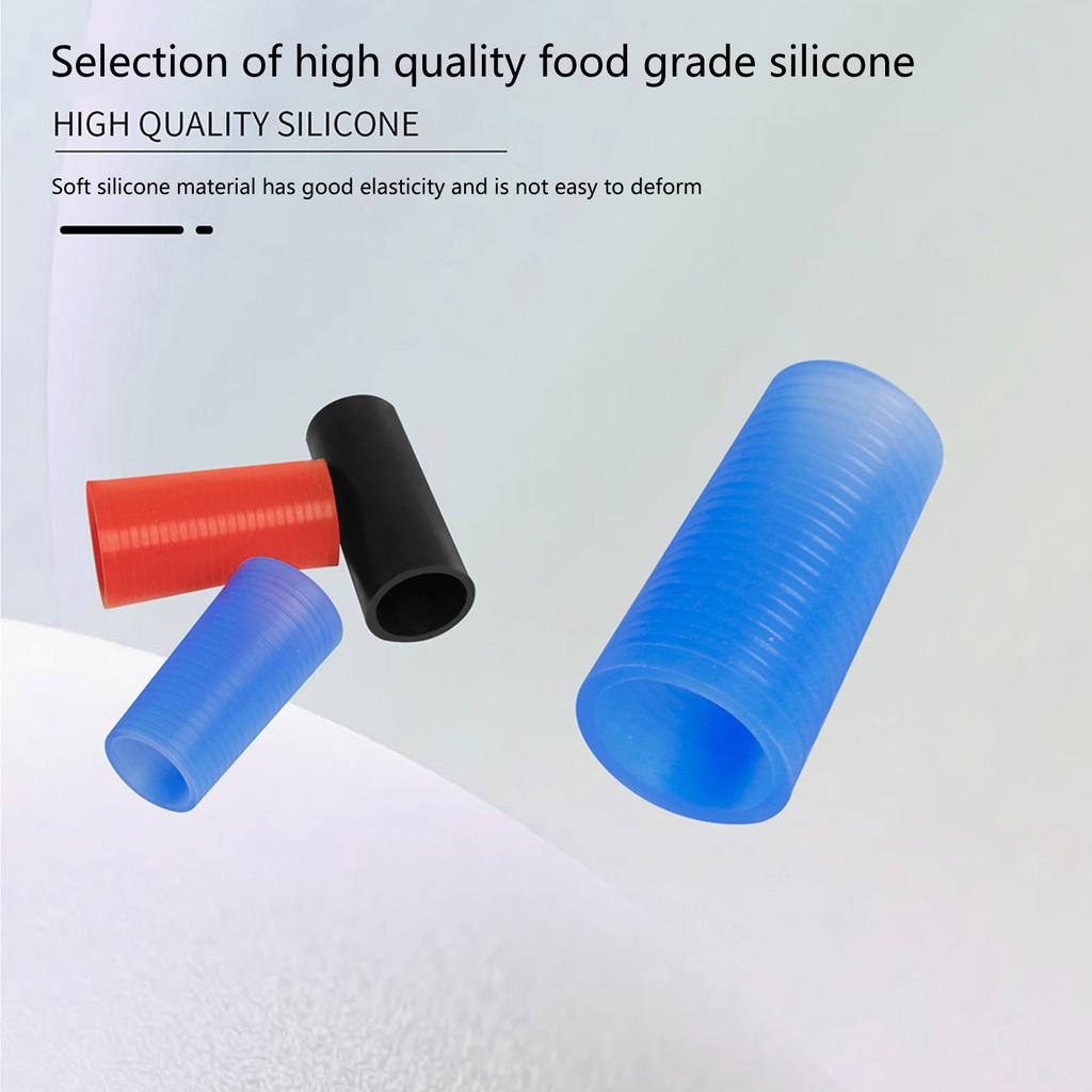 3pieces/set Saxophone Bend Neck Sleeve Replacement Easy To Use Protective Case for Repair Saxophone Red Blue Black