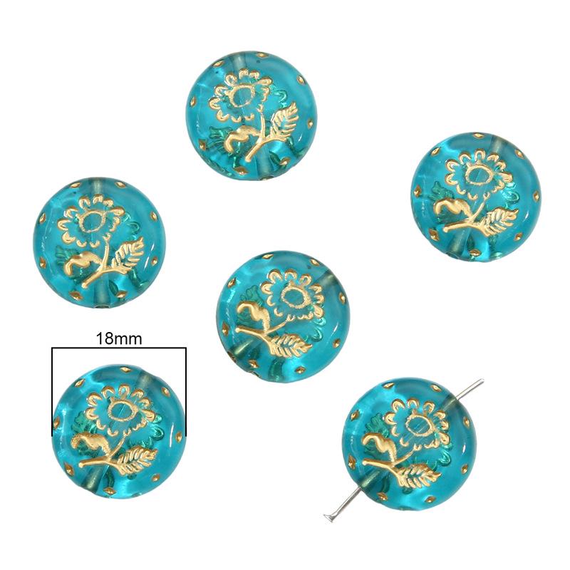 Барочные позолоченные овальные плоские бусины-оливки для изготовления украшений и серег своими руками