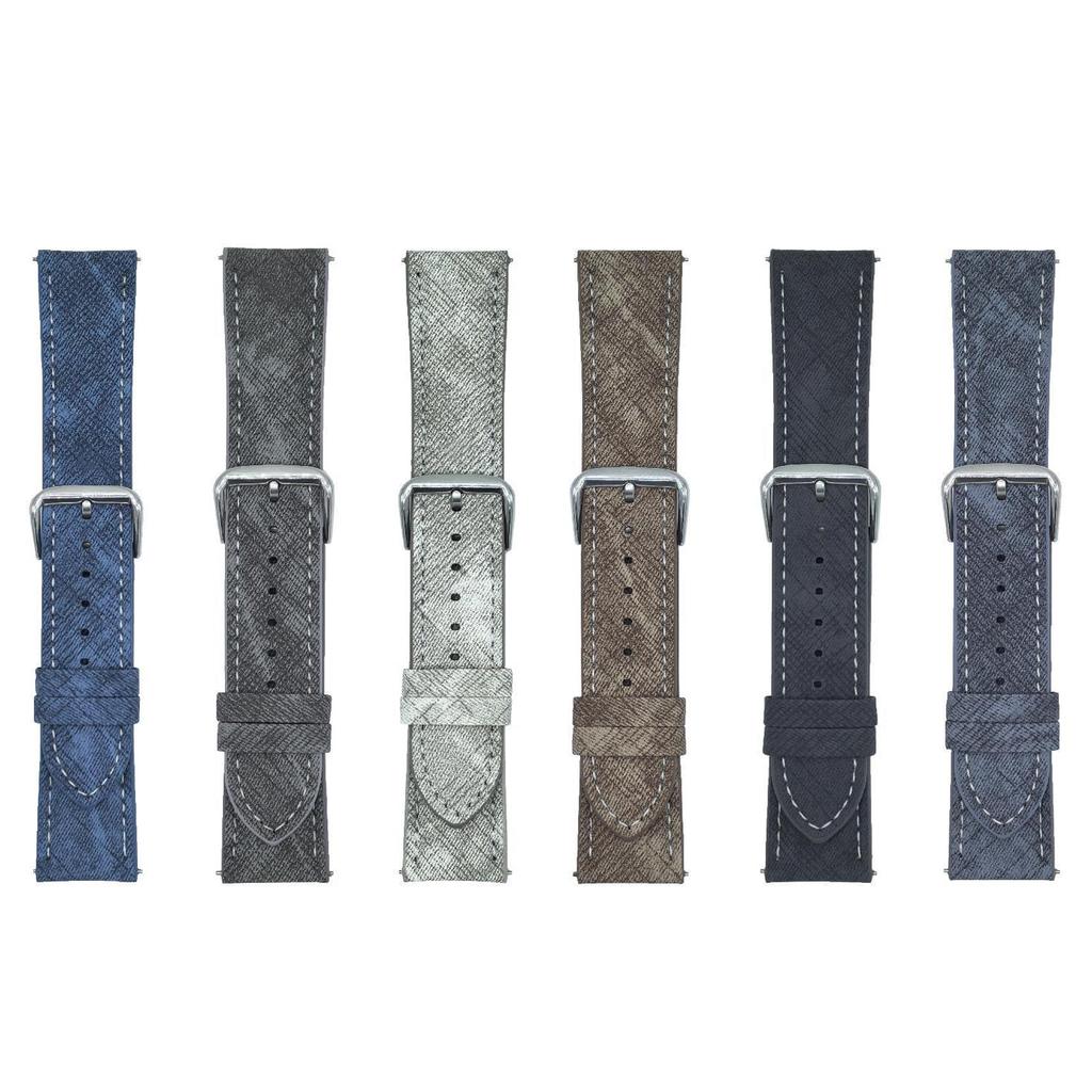 For Huawei Watch GT 5 41mm Watch Bands Universal 18mm Leather Wrist Strap with Steel Buckle