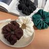 Soft Hair Scrunchies Solid Color Hair Band For Girls Ponytail Holder Rubber Band