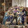 JoJos Bizarre Adventure Printed Flannel Blanket Warm Comfortable, For Chairs, Picnics, Travel -HE29