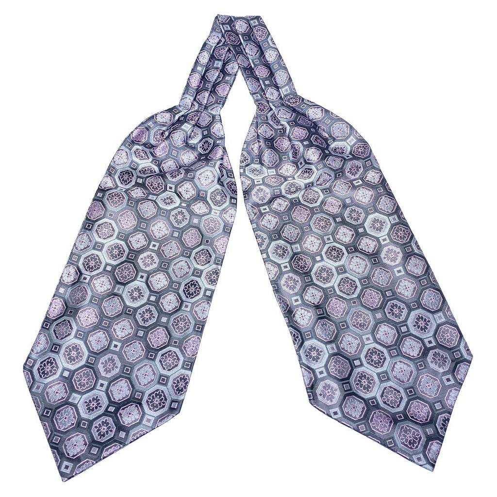 Men Vintage Self Tie Paisley Elegant Ascot Cravat Neck Scarf