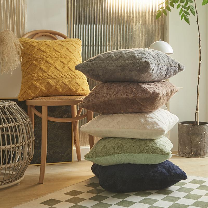 Марокко плюшевая подушка 30x50 45x45 50x50 см декоративная наволочка для дивана Декор в гостиную наволочка Роскошный бежевый