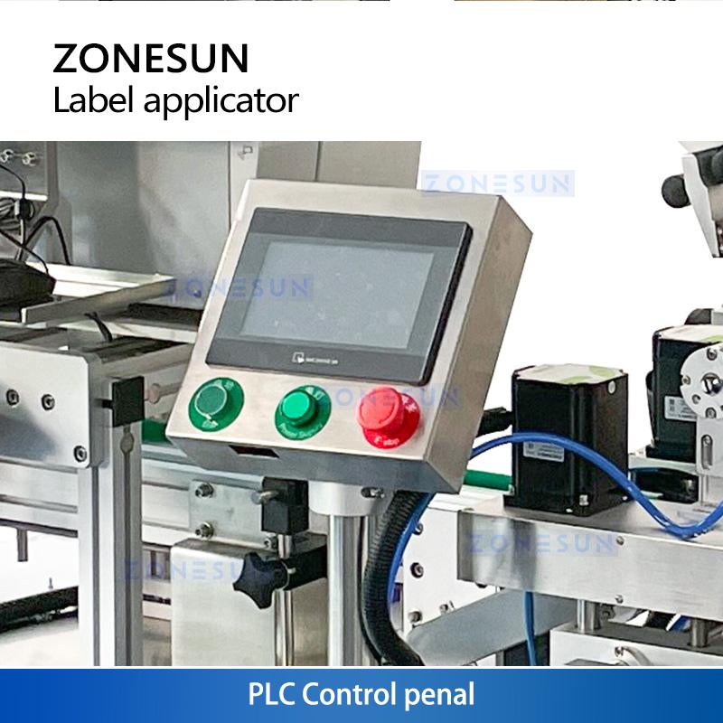 ZONESUN ZS-TB833C Automatic Corner Wrap Label Applicator Label Maker Printer 3-side Box Book Flat Surfaces Sticker Equipment