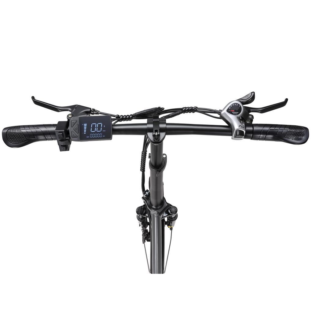 SINOHON C20 Городской складной электровелосипед для поездок на работу с сиденьем для буксировки, мотор 250 Вт, аккумулятор 36 В 18 Ач, городской электровелосипед, 20-дюймовые дорожные шины, удобный электровелосипед