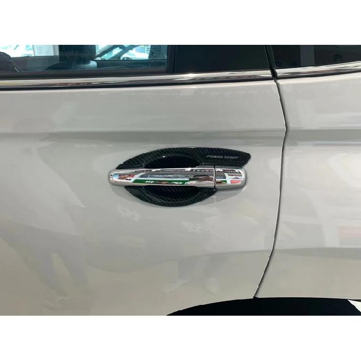 Для Mitsubishi Pajero Sport QF - Хромированная накладка на ручку двери, крышка ниши под ручку, отделка, накладка на ручку двери (ert Catch Molding Garnish)