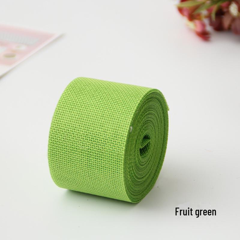 Свадебный декор своими руками: Цветная лента, имитирующая лен, рулон из полиэстера 5 см