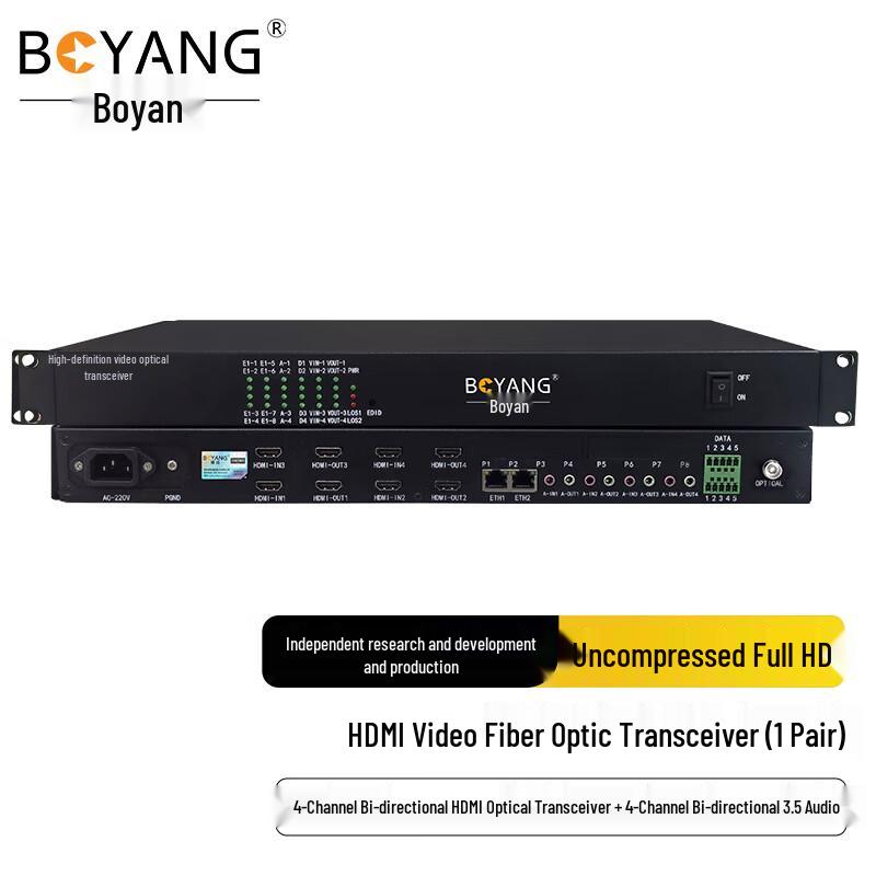 BOYANG HDMI & Multi-Service Fiber Optic Transceivers