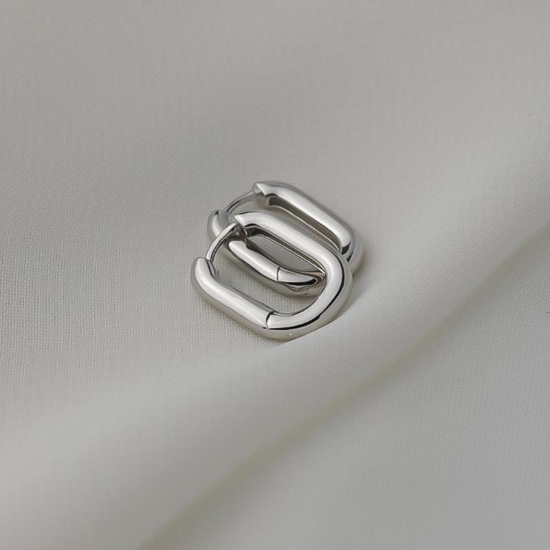 Винтажные крутые толстые металлические серьги-кольца с нерегулярной волной, серьги с лаконичной геометрией для женщин и девочек, ювелирные изделия в стиле хип-хоп