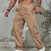 Men's Wild Cargo Pants Lightweight Relaxed Fit Hiking Work Pants Sports Trousers with Pockets