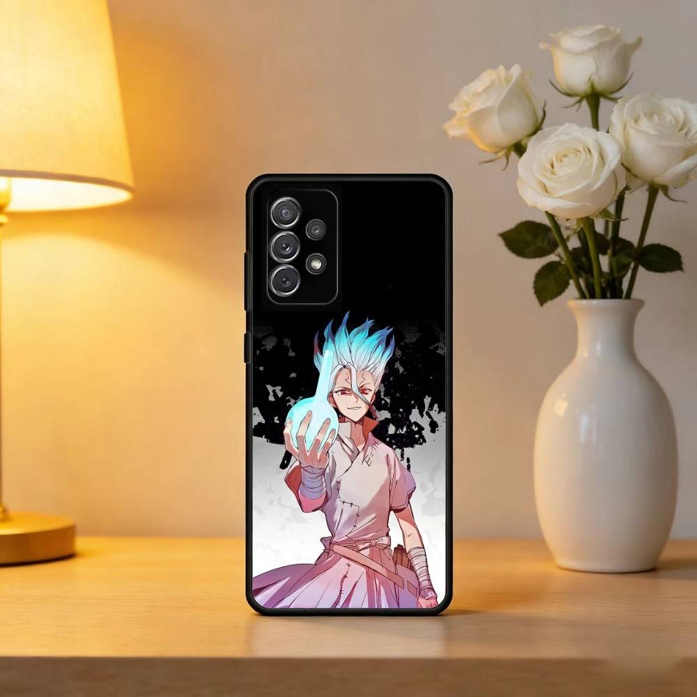Чехол для телефона D-Dr S-STONE Аниме Мягкий Силикон Черный Для Samsung Galaxy A73,A72,A71,A70,A53,A52,A51