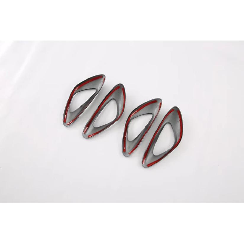 For BYD Seal Atto 4 EV Carbon Fiber Style Inner Door Handle Cover Catch Bowl Trim ert Bezel Frame Garnish