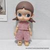 Зига Пряничный человечек Летний полосатый спортивный костюм для 1/8 подвижной куклы 6-дюймовой BJD Платье для торта