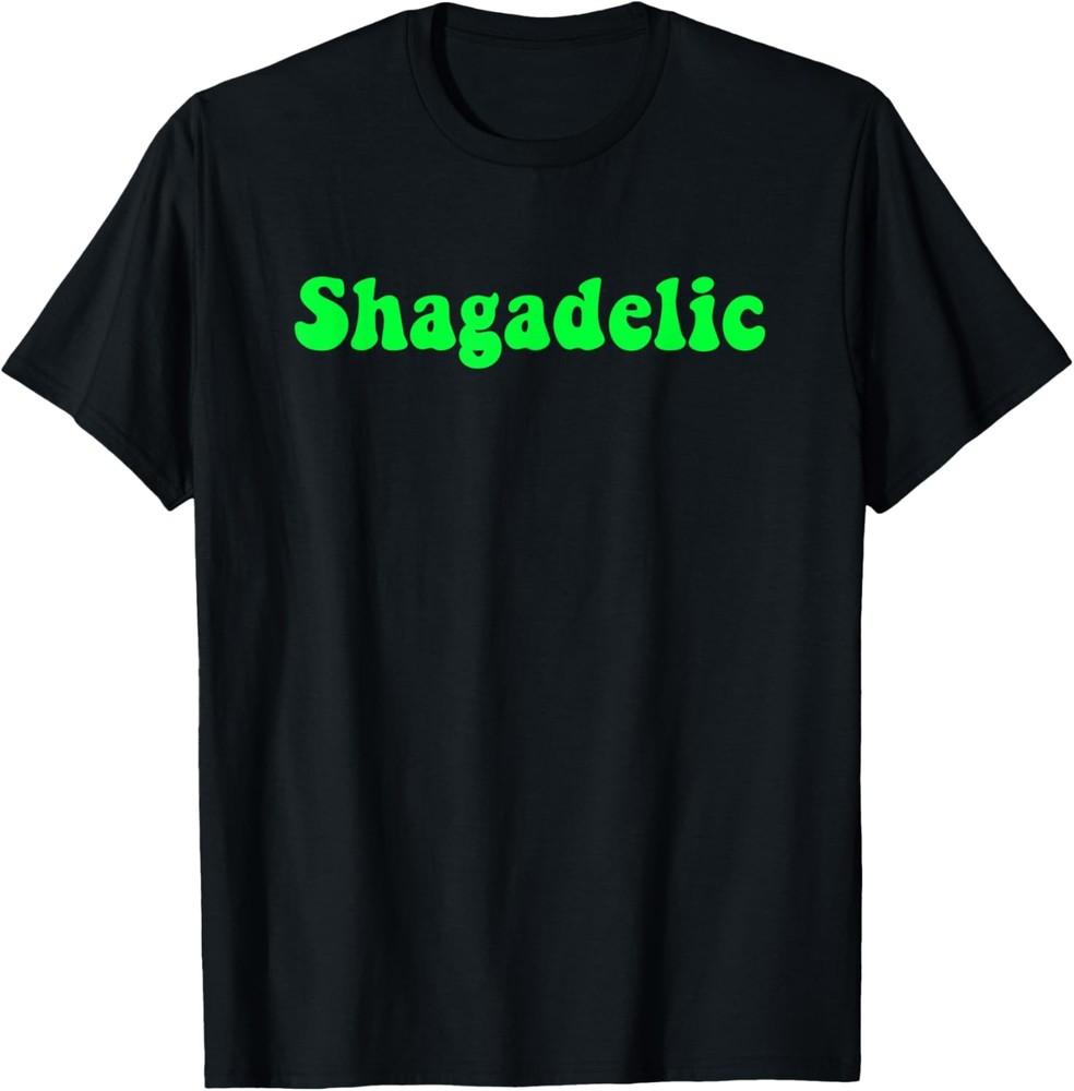 Футболка с надписью 'Shagadelic 70's Saying Decade' Унисекс