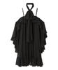 Ruffle Design Dress RWFO251083 BLK [Fur Fur] Women's