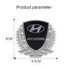 Car Side Window Badge for Hyundai I30 Tucson Solaris IX35 Sonata Encino Verna Elantra Azera Rear Trunk Diamond Crystal Sticker ZZ34