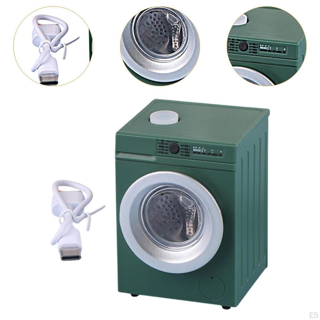1/12 Dollhouse Washing Machine Miniature Furniture Life Scene Doll Accessories Decoration for Living